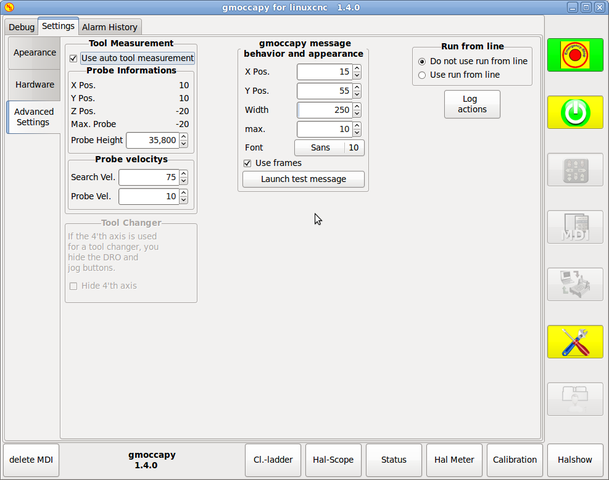 gmoccapy settings advanced