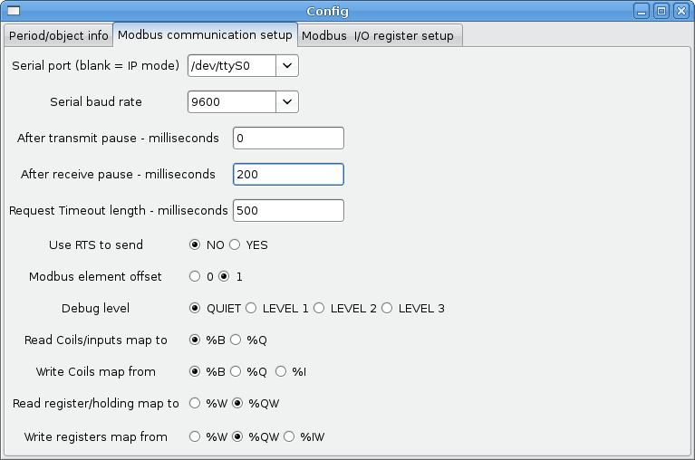 Config com